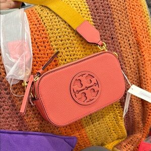 Tory Burch Miller Mini Crossbody Bag NWT coral crush